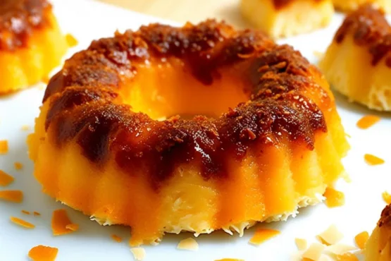 Bolo de mandioca com coco