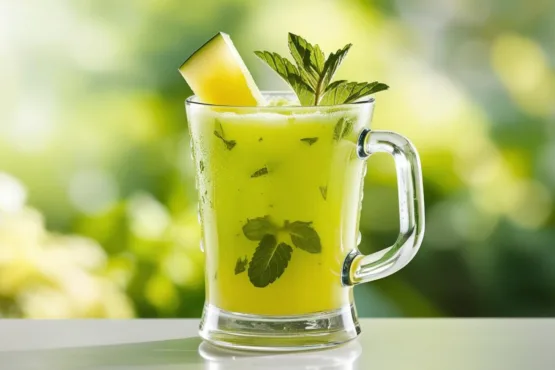 Smoothie de Melão e Hortelã