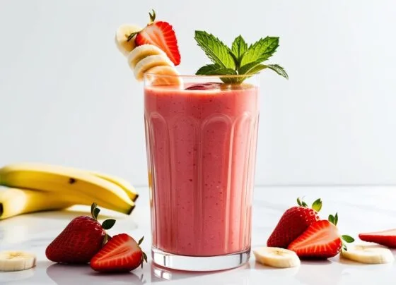 Smoothie de Morango com Banana