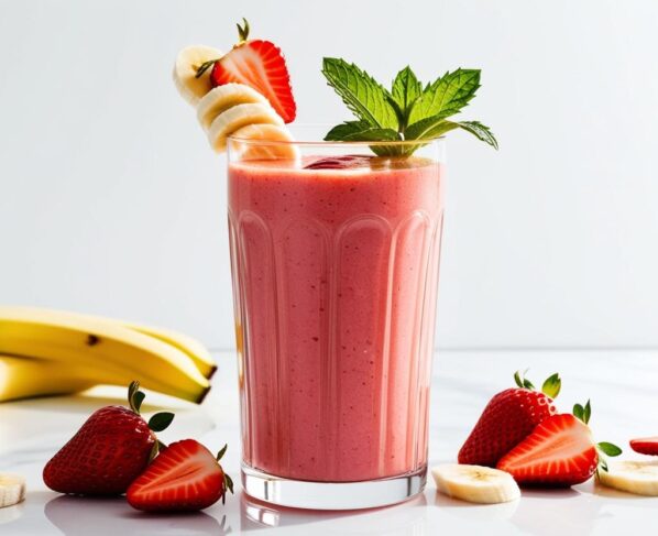 Smoothie de Morango com Banana