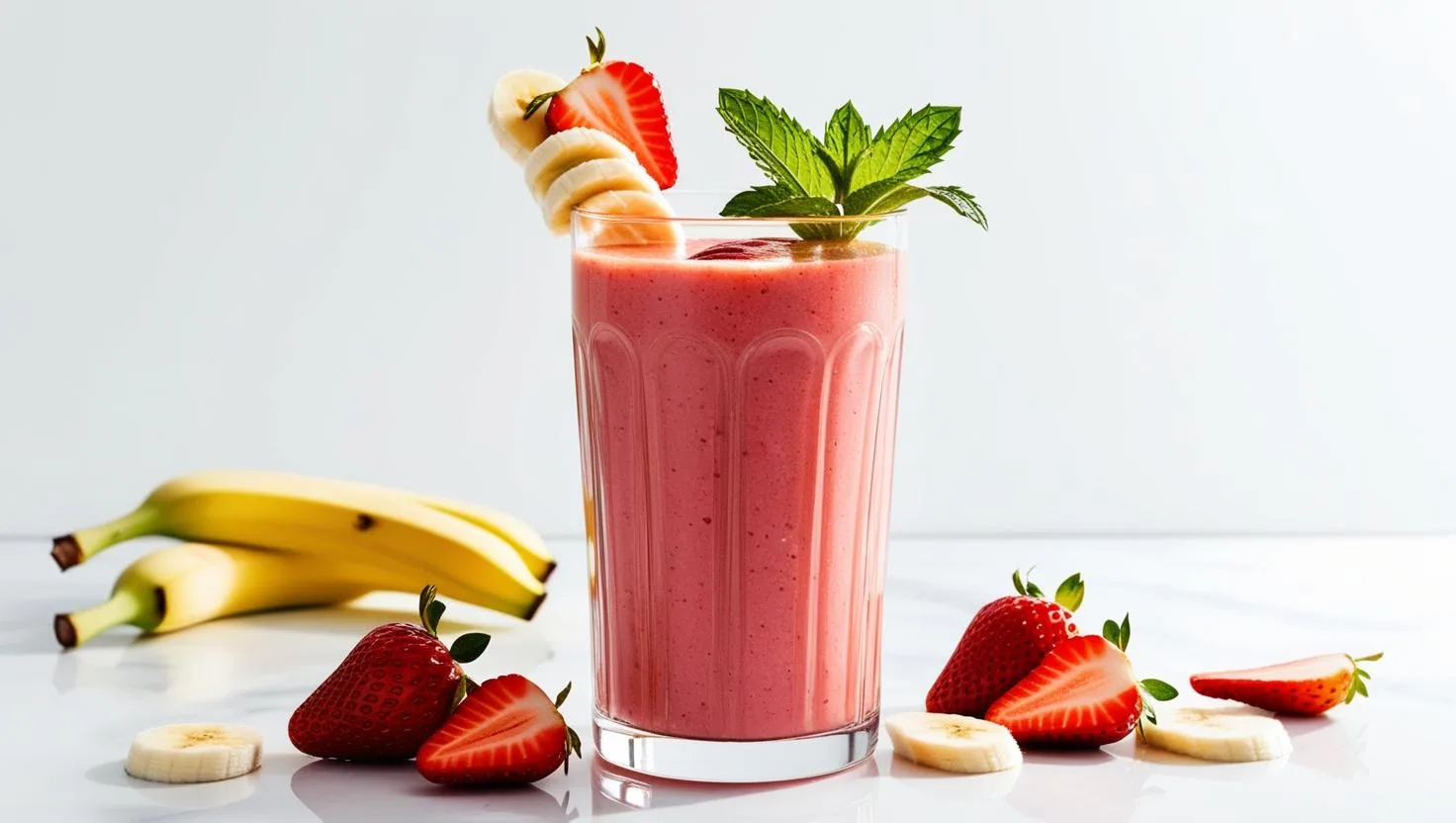 Smoothie de Morango com Banana