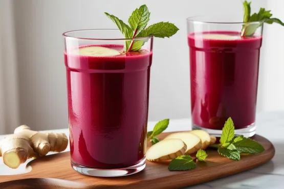 Suco de Beterraba com Gengibre