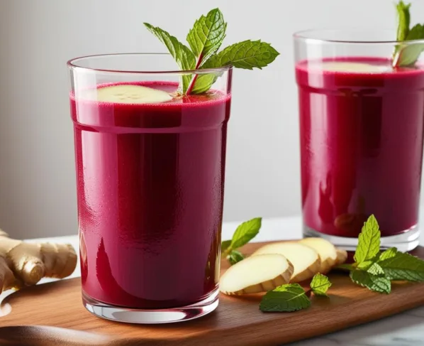 Suco de Beterraba com Gengibre