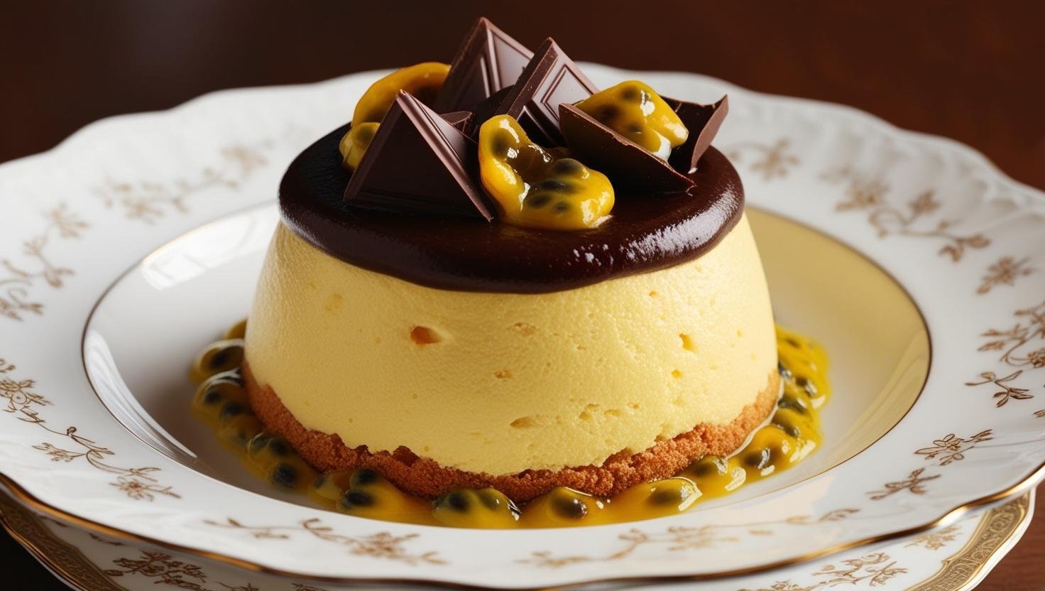 Mousse de Maracujá com Chocolate