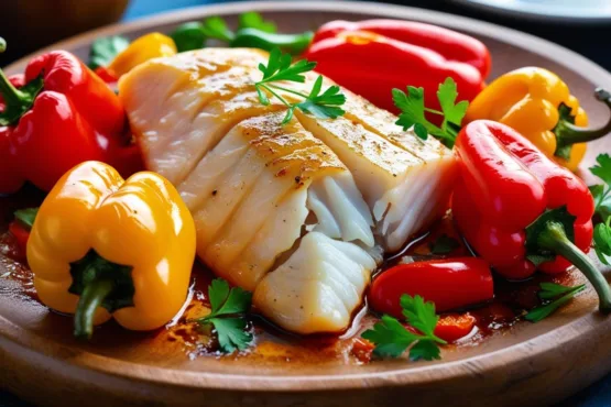 Bacalhau com Pimentão