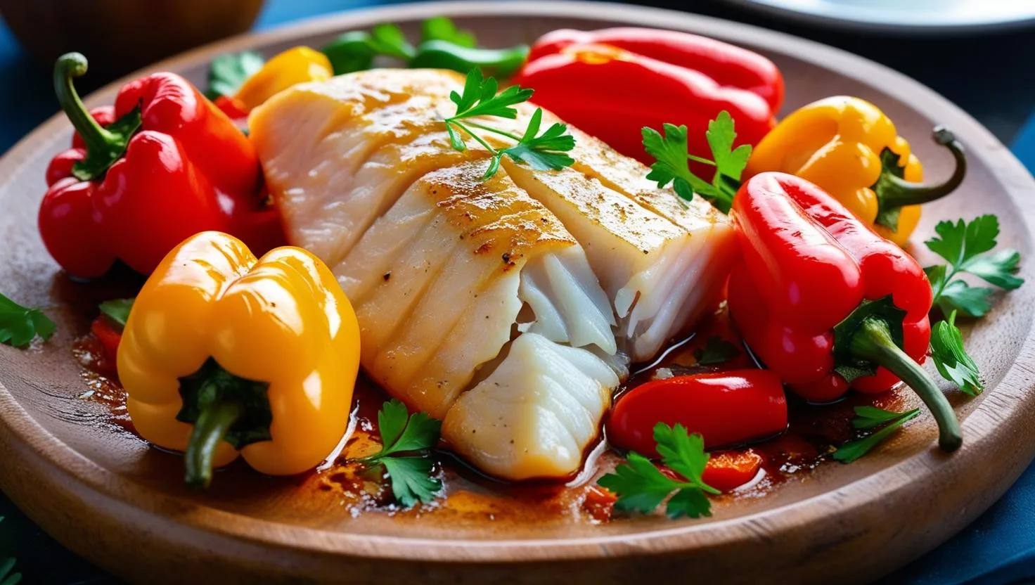 Bacalhau com Pimentão