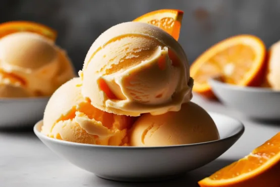 Sorvete de Laranja Cremosa