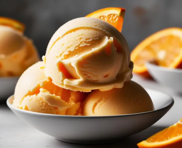 Sorvete de Laranja Cremosa