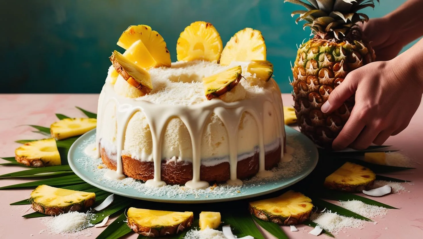 Bolo Gelado de Abacaxi com Coco: Receita Refrescante