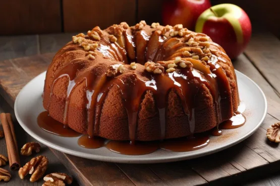 Bolo de Maçã Integral com Canela e Nozes