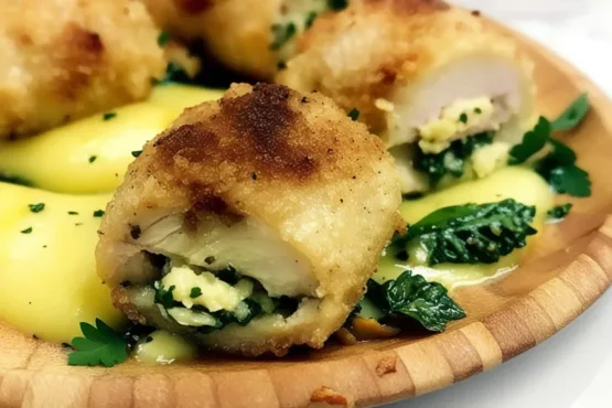 Frango à Kiev com Manteiga de Alho e Ervas