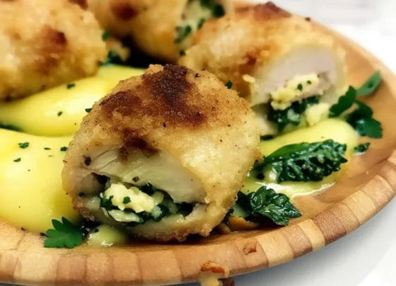 Frango à Kiev com Manteiga de Alho e Ervas