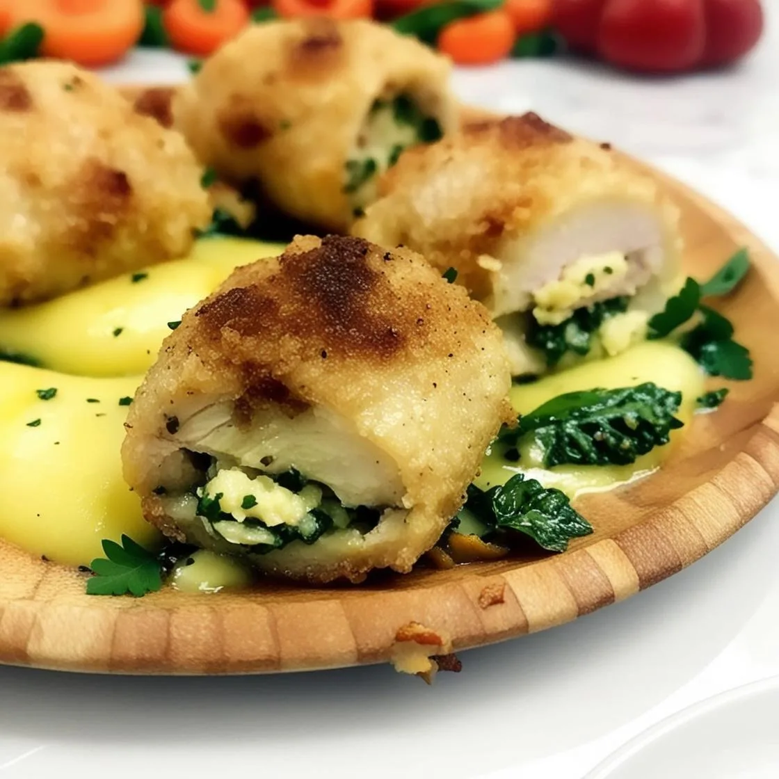 Frango à Kiev com Manteiga de Alho e Ervas