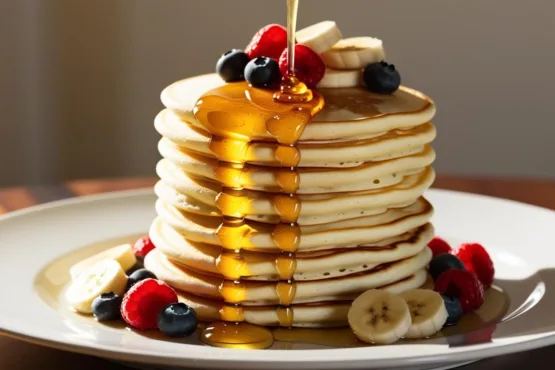 Receita de Panqueca Americana Massa Fofinha e Fácil de Fazer