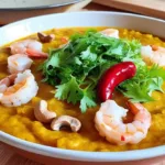 Receita de Vatapá Baiano Cremoso com Frutos do Mar Fácil de Preparar