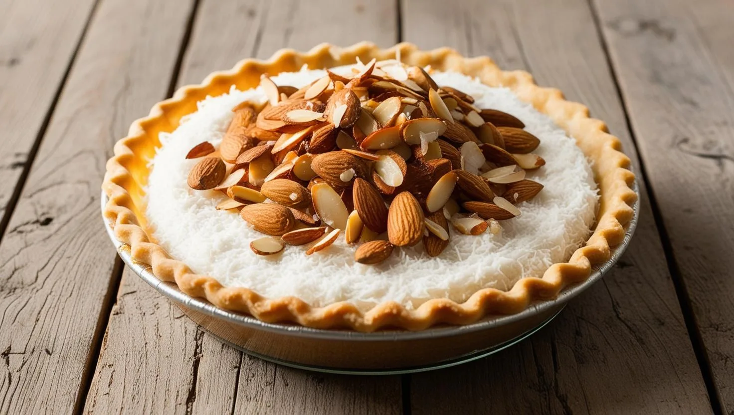 Torta Vegana de Coco com Amêndoas: Sem Glúten