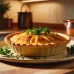 Torta de Bacalhau cremosa com Cebola Caramelizada