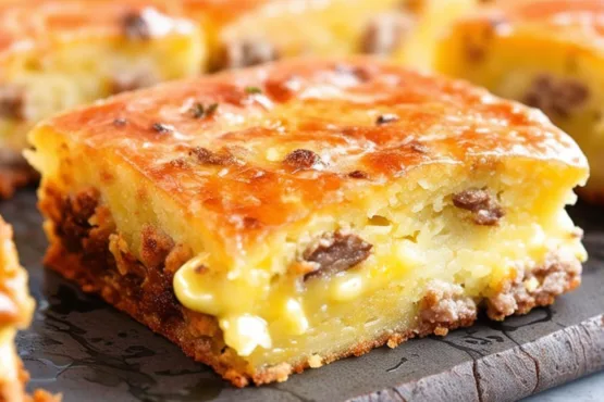 Torta de carne moída com batata