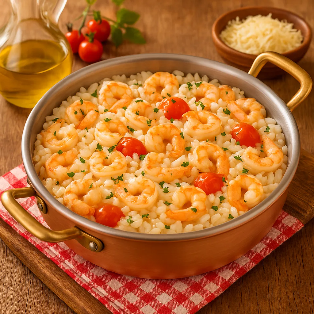 Arroz Cremoso com Camarão: Receita Deliciosa e Fácil