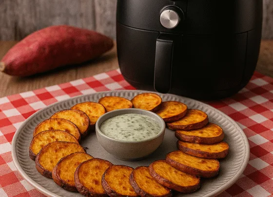 Batata Doce na Airfryer Assada e Crocante (Sem Óleo)