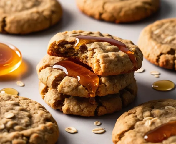 Cookies de Aveia e Mel Saudáveis e Crocantes Receita Fácil