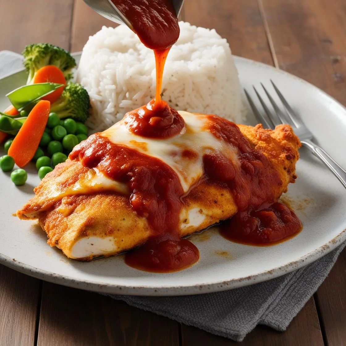 Filé de Frango à Parmegiana Crocante e Saboroso