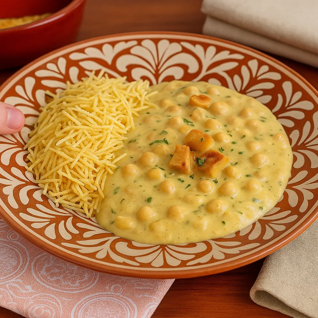 Fricassê de Grão-de-Bico Cremoso e Vegano
