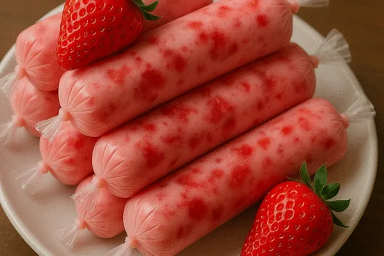 Geladinho Gourmet de Morango Caseiro Receita Cremosa