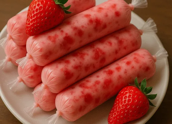Geladinho Gourmet de Morango Caseiro Receita Cremosa