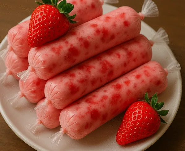 Geladinho Gourmet de Morango Caseiro Receita Cremosa