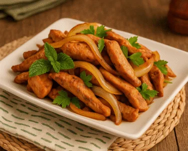 Isca de Frango Acebolada Receita Saborosa e Prática