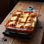 Lasanha Low Carb de Frango com Abobrinha Receita Saudável