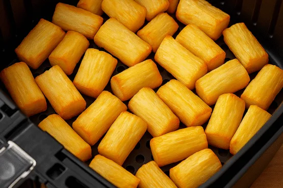 Mandioca Frita na Airfryer Crocante e Saudável