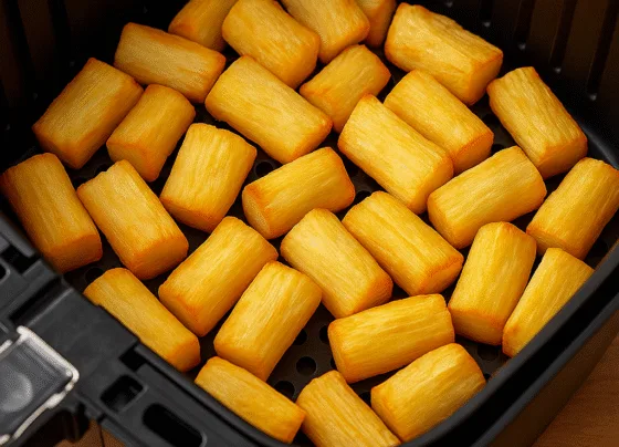 Mandioca Frita na Airfryer Crocante e Saudável