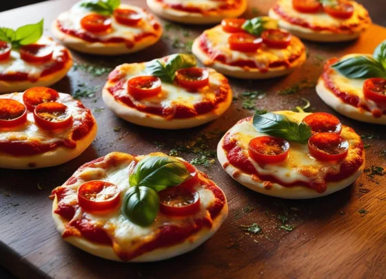 Mini Pizzas Caseiras e Saborosas