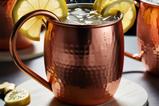 Moscow Mule com Vodka Gengibre e Limão