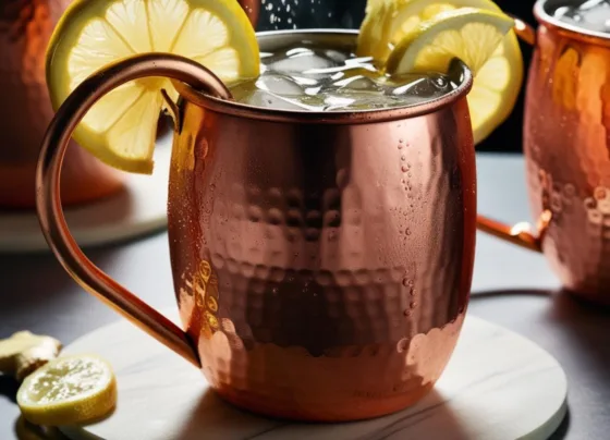 Moscow Mule com Vodka Gengibre e Limão