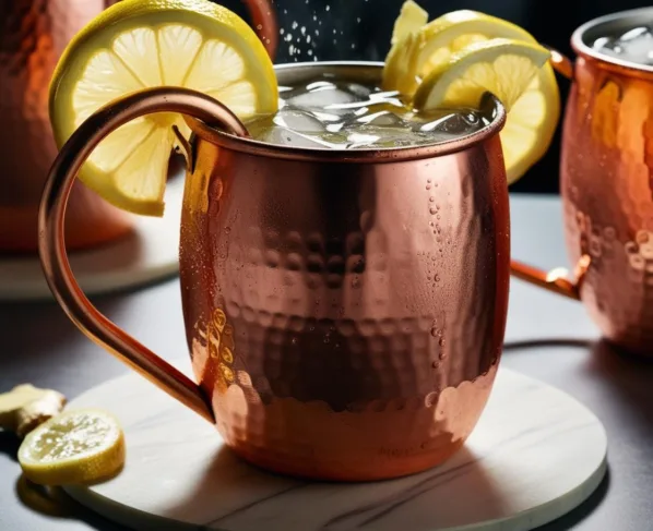 Moscow Mule com Vodka Gengibre e Limão
