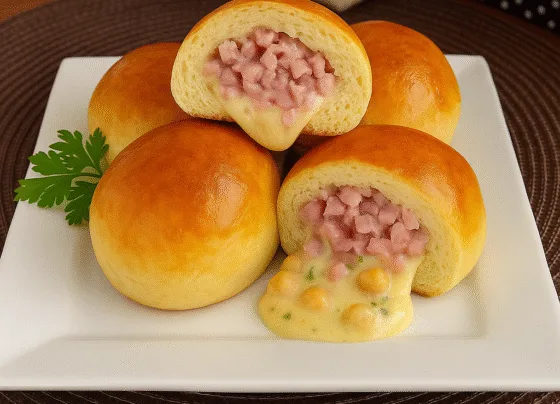 Pão de Batata Recheado Macio e Saboroso