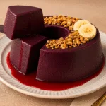 Pudim de Açaí com Banana e Granola Receita Saudável