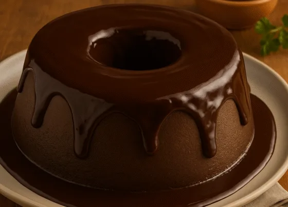 Pudim de Brigadeiro com Calda de Chocolate