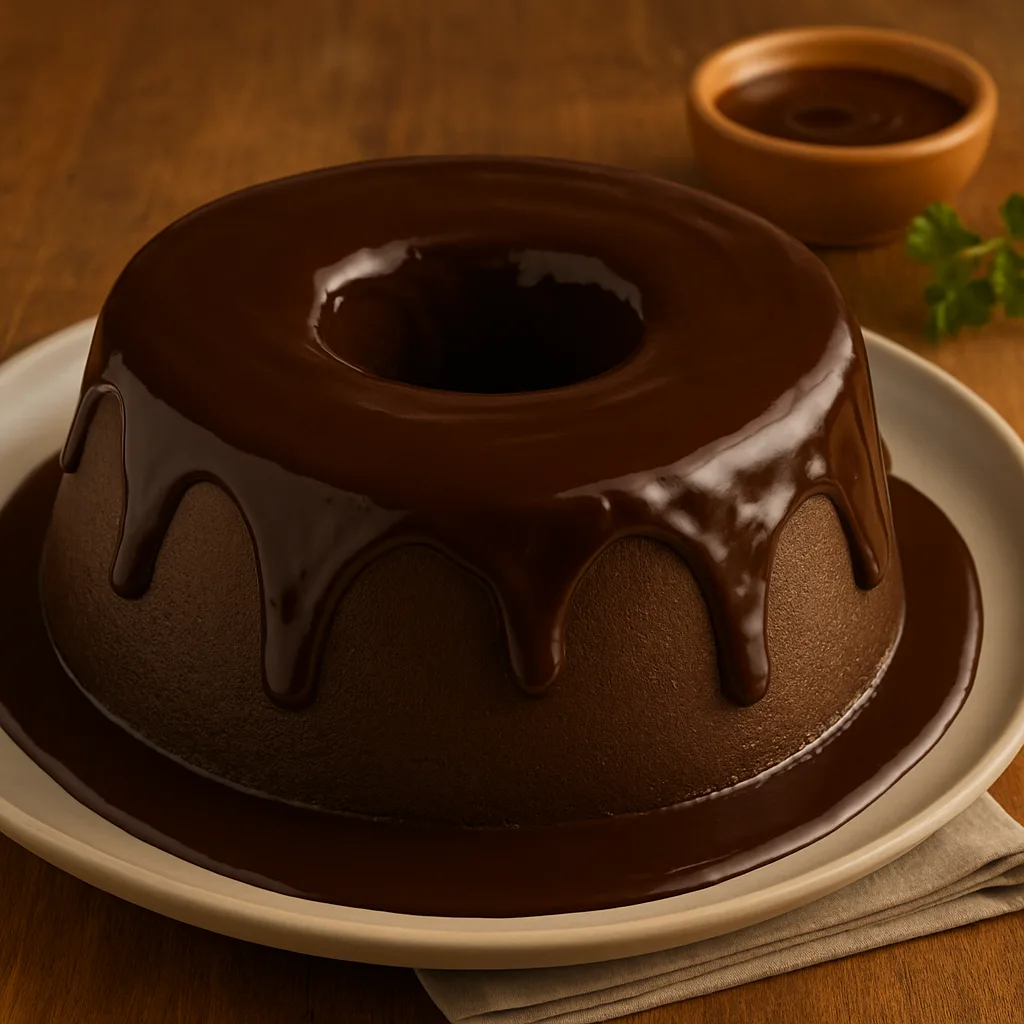 Pudim de Brigadeiro com Calda de Chocolate