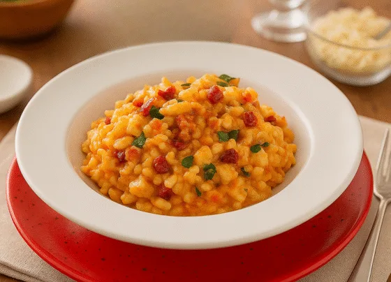 Risoto de Frango com Tomate Seco Saboroso
