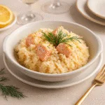 Risoto de Salmão Cremoso e Sofisticado