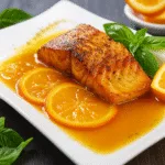 Salmão Grelhado com Molho de Laranja Cítrico e Adocicado