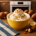 Sorvete de cupuaçu com castanhas