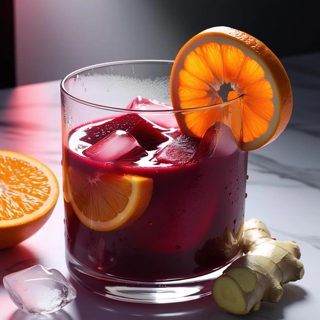 Suco de Beterraba com Laranja e Gengibre