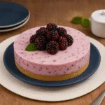 Torta de Amora com Crosta de Biscoito Maisena