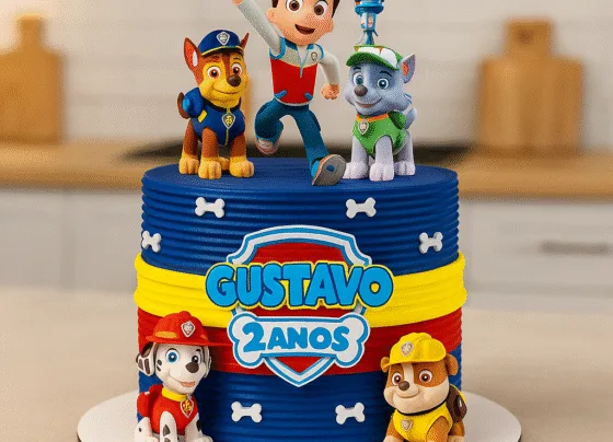 Bolo Patrulha Canina Delicioso e Colorido