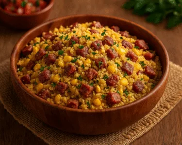 Farofa de Calabresa Receita Fácil e Saborosa